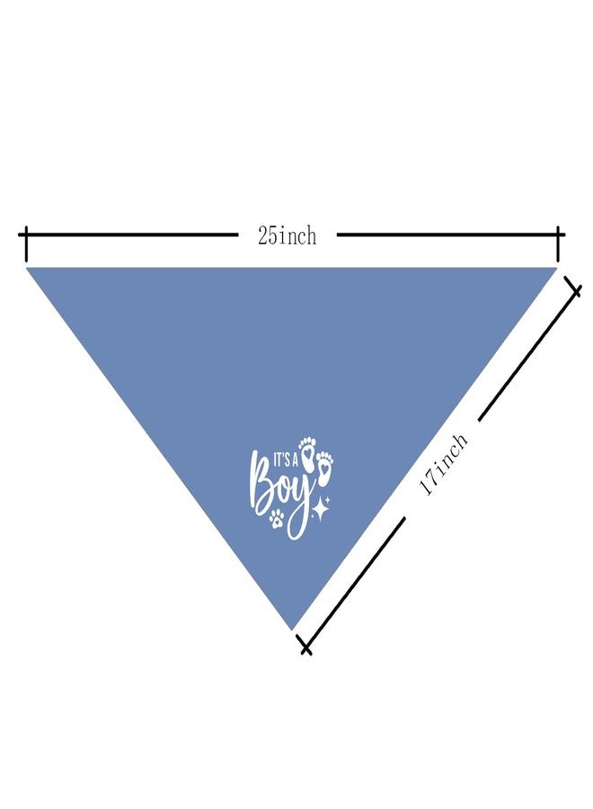ZPPRJF It's A Boy Dog Bandana, Dog Bandana, Blue Dog Scarf Accessories, Pet Dog Triangle Scarf, Dog Bandana for Small Medium Large Dog, Baby Announcement Dog Bandana, Gift for Dog Lover (B43) - Image 4